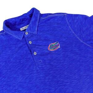 Tommy Bahama Florida Gators University Performance Blue Golf Polo Shirt Men's XL